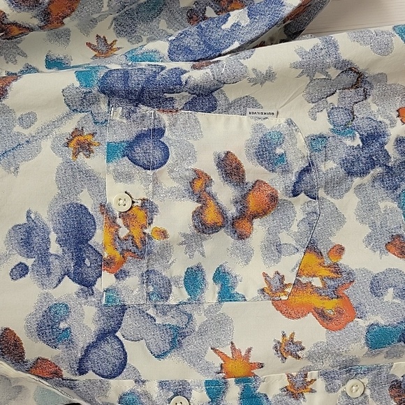 NWT Men's Quiksilver xl tall fit 100% polyester button front shirt - Picture 4 of 7